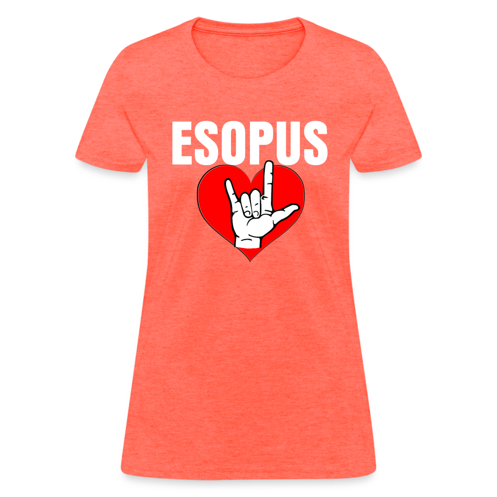 Women's T-Shirt - heather coral