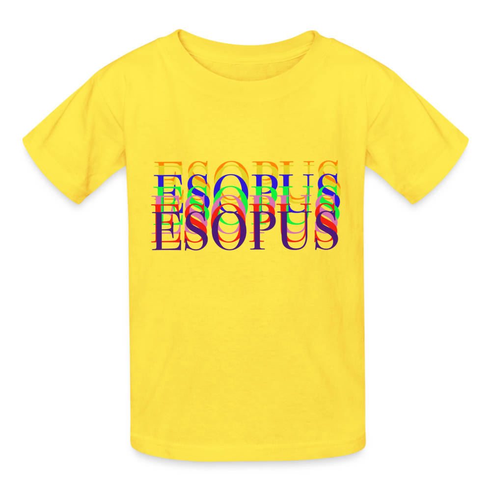 Hanes Youth Tagless T-Shirt - yellow