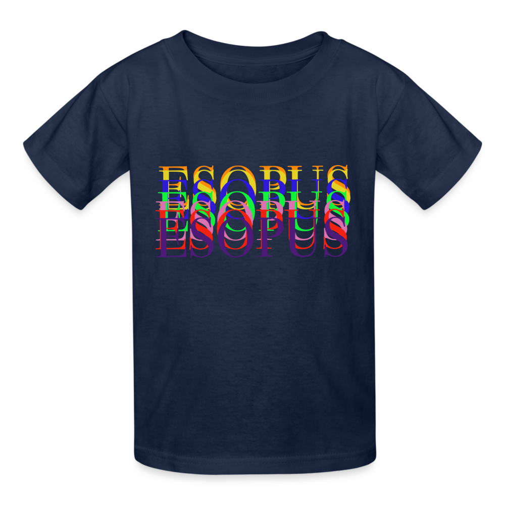 Hanes Youth Tagless T-Shirt - navy