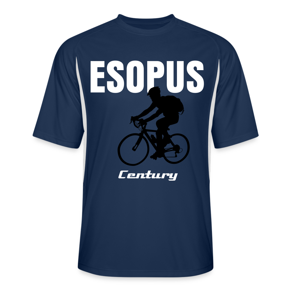Men’s Cooling Performance Color Blocked Jersey - navy/white