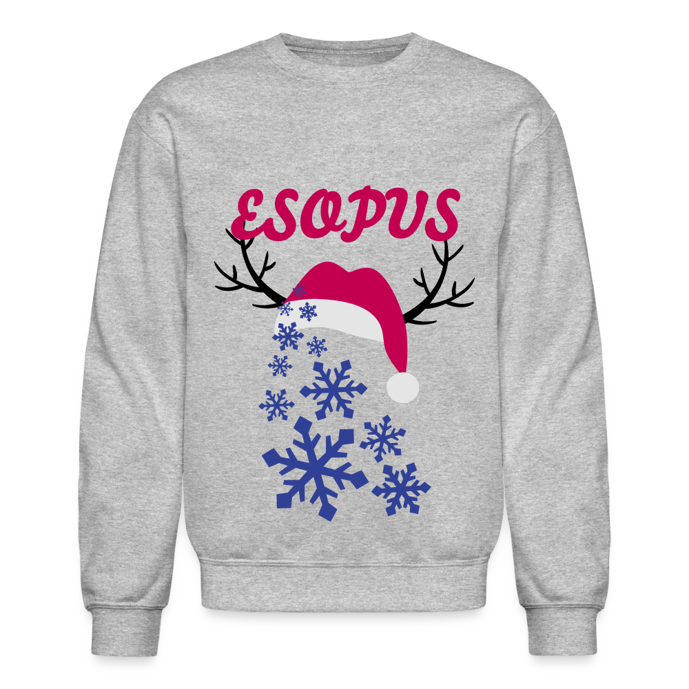 Esopus Holiday Crewneck Sweatshirt - heather gray