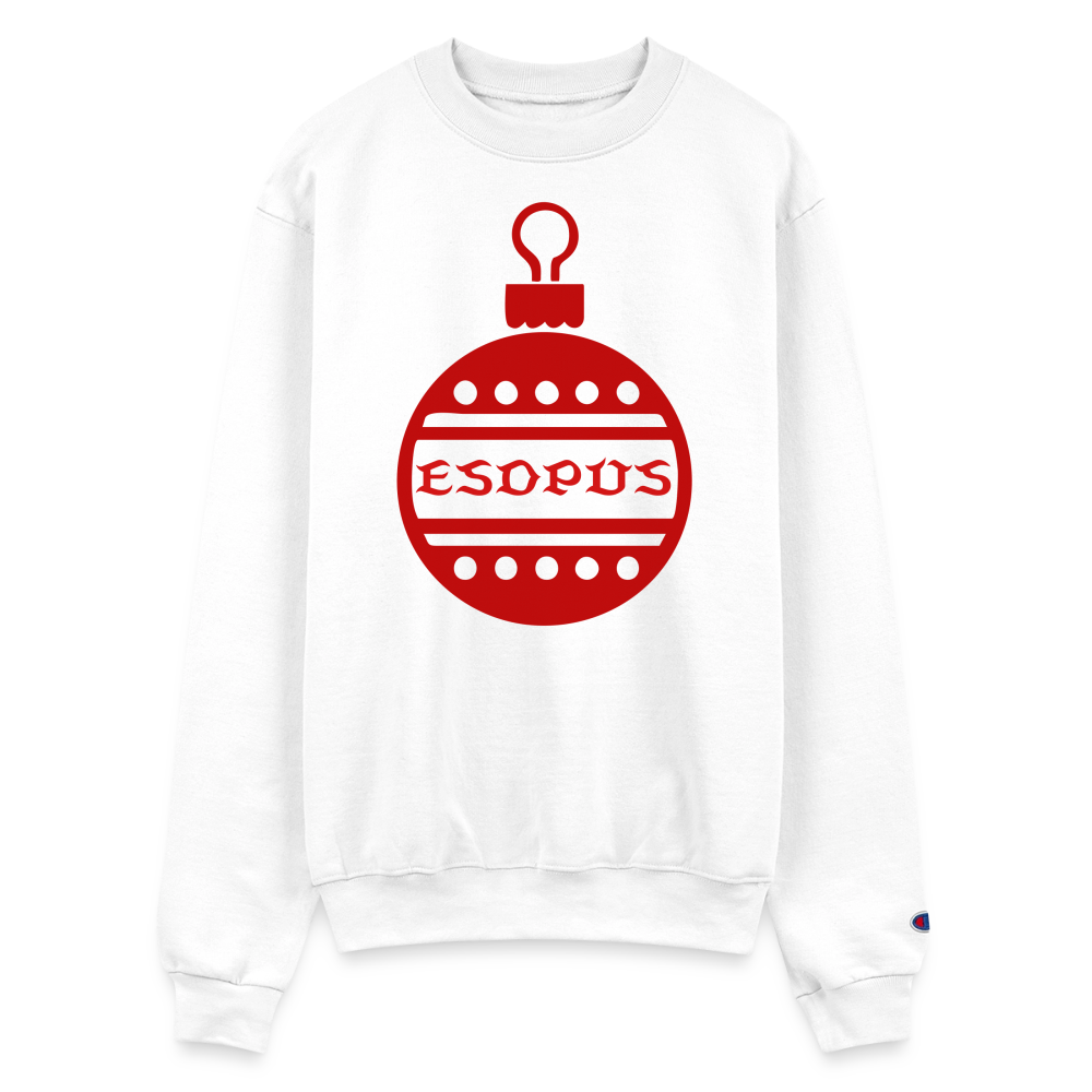 Esopus Holiday Champion Unisex Powerblend Sweatshirt - white