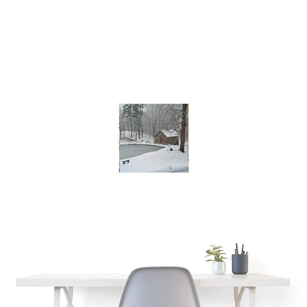 Poster 16x16  - Narnia:  By Brother John dunning - white