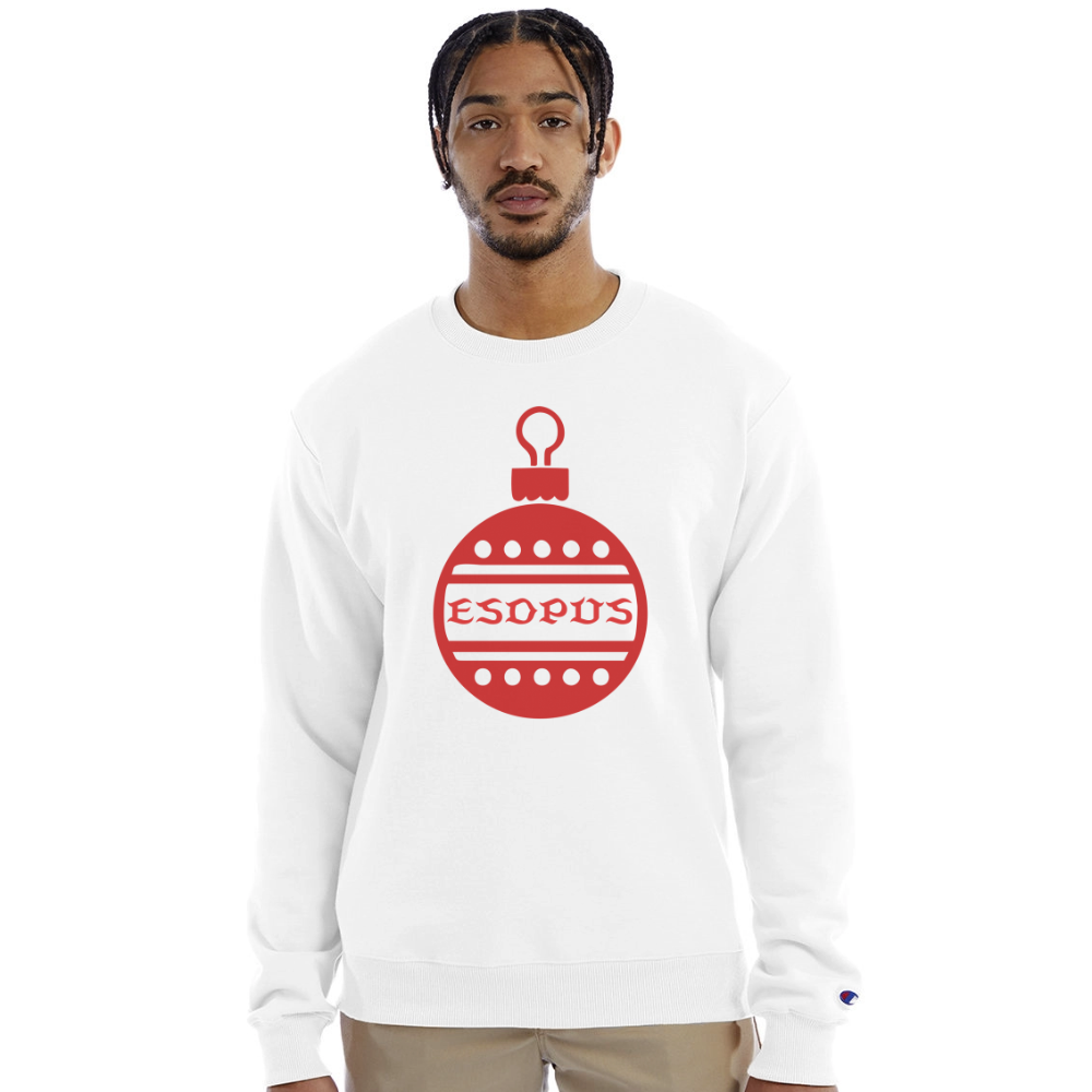 Esopus Holiday Champion Unisex Powerblend Sweatshirt - white