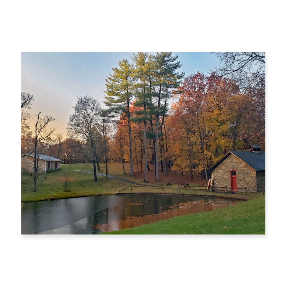Poster 24x18 Golden pond  by Volunteer Miriam Eisenmenger - white