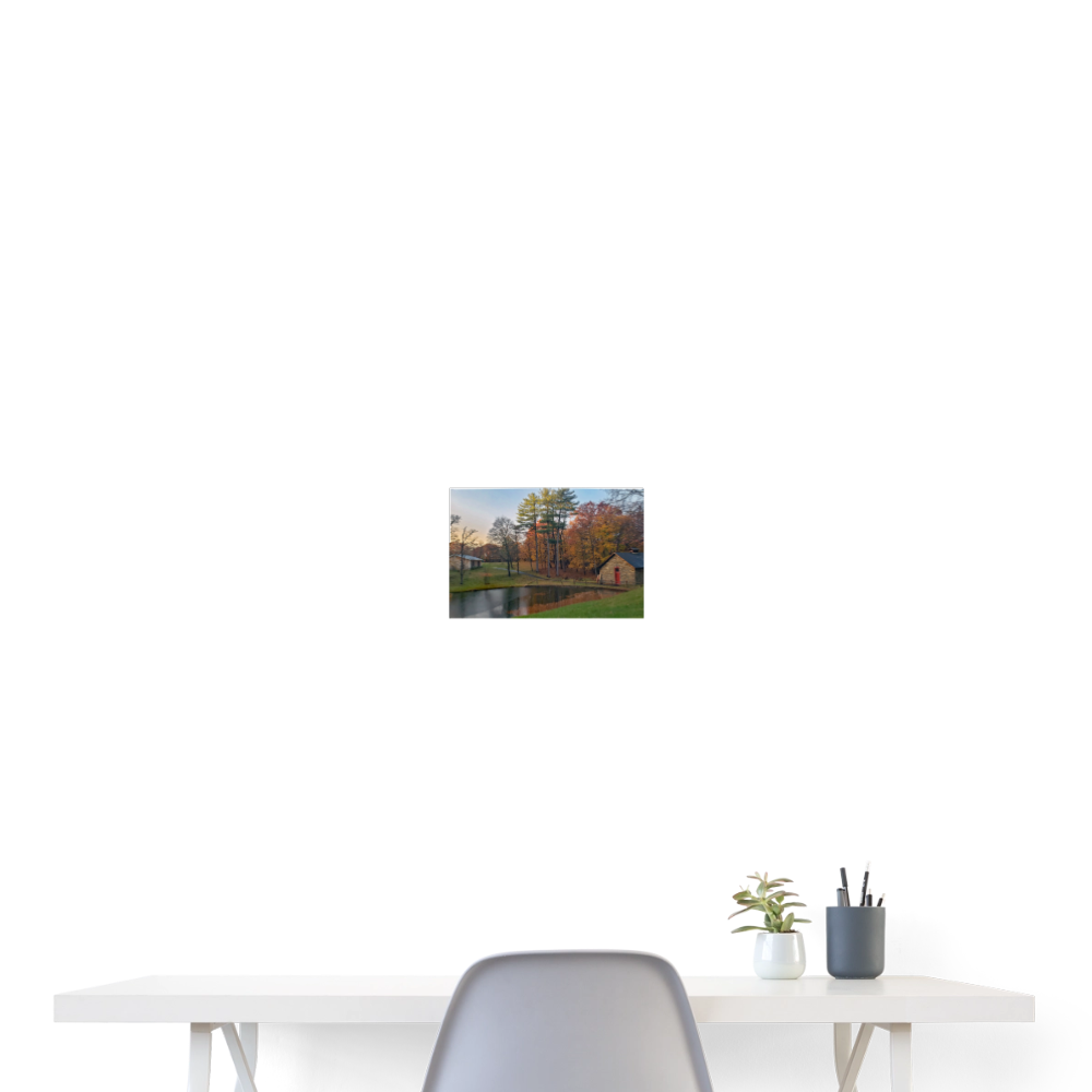 Poster 24x18 Golden pond  by Volunteer Miriam Eisenmenger - white