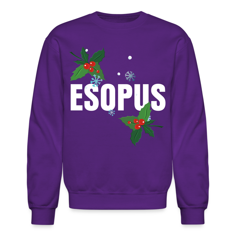 Crewneck Christmas Sweatshirt - purple