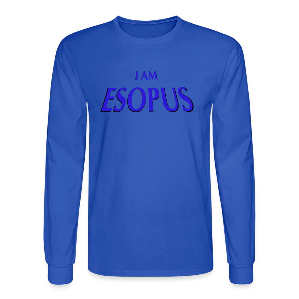 I am Esopus - royal blue