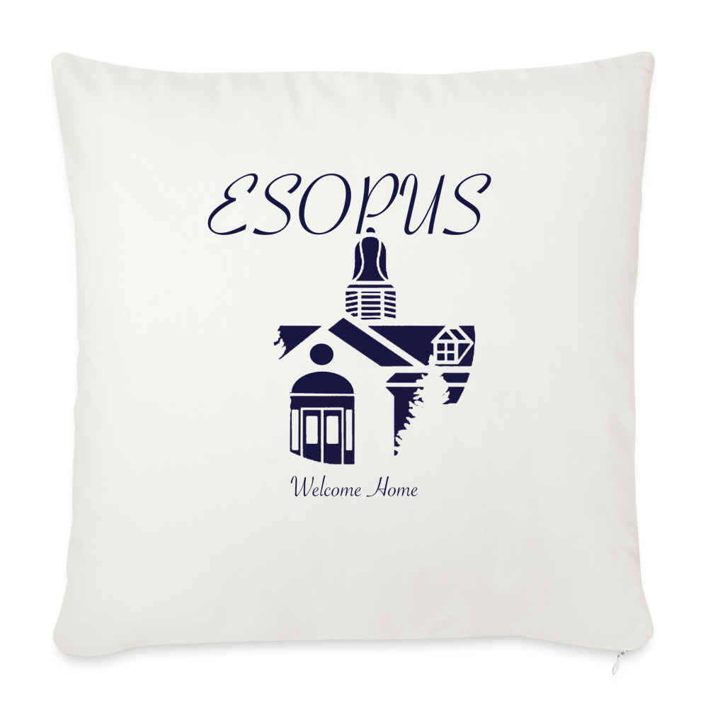 Throw Pillow Cover 18” x 18” - natural white