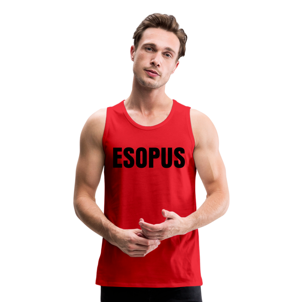 Esopus Men’s Premium Tank - red