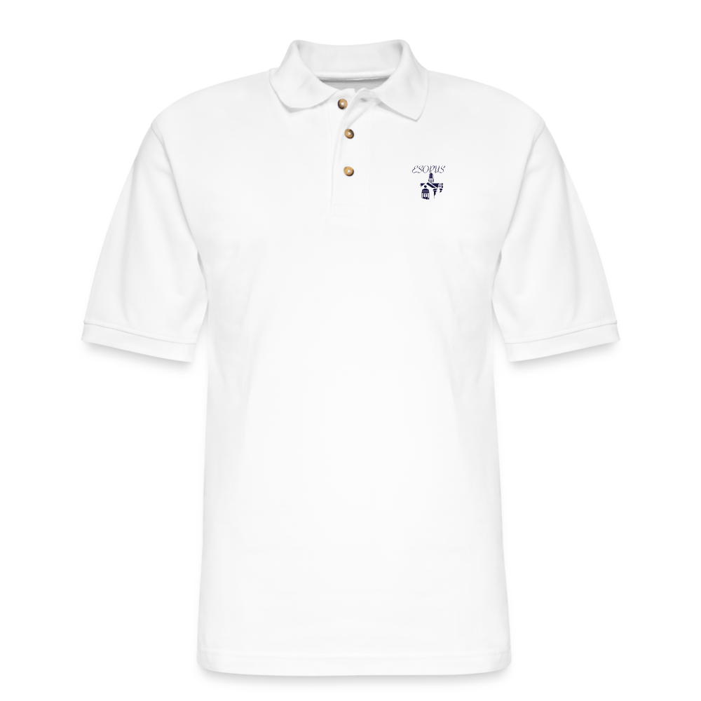 Men's Pique Polo Shirt - white