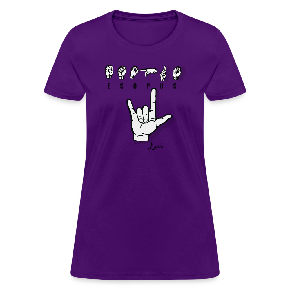 Women's Esopus - sign - purple